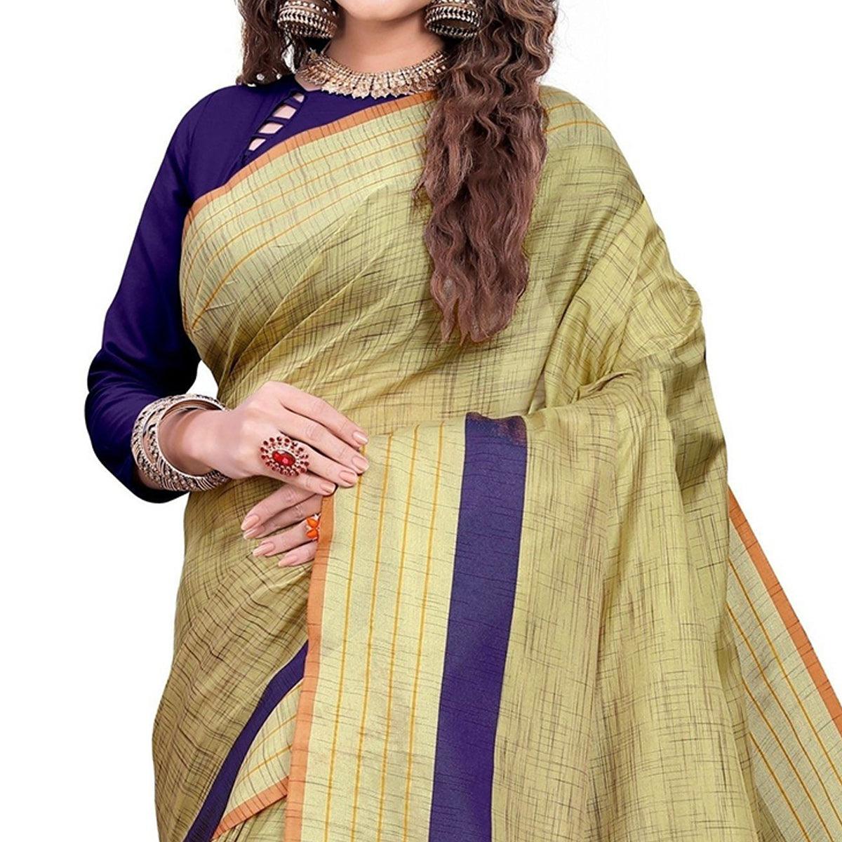 Appealing Green Colored Casual Printed Art Silk Saree - Peachmode