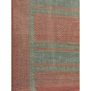 Arresting Grey - Brown Colored Casual Wear Printed Silk blend Saree - Peachmode