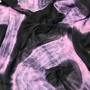 Black Casual Wear Embroidered Cotton Dress Material - Peachmode