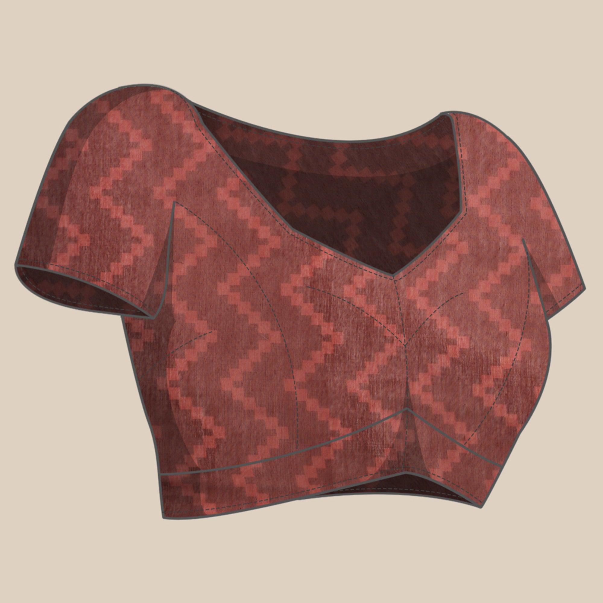 Black Casual Wear Printed Cotton Blend Saree With Tassels - Peachmode