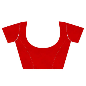 Blue Casual Wear Printed Georgette Saree - Peachmode