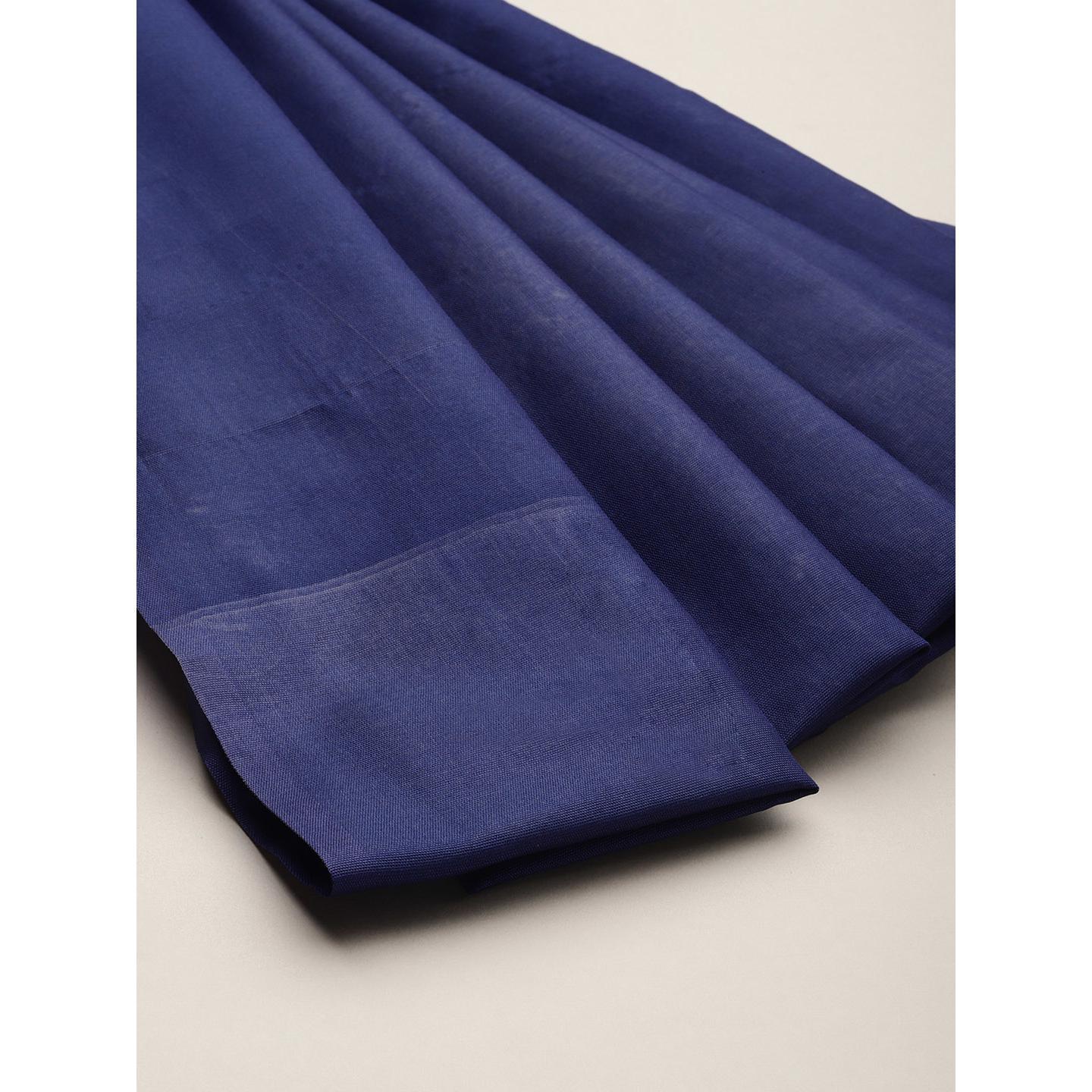 Blue Festive Wear Woven Kanjivaram Silk Saree - Peachmode