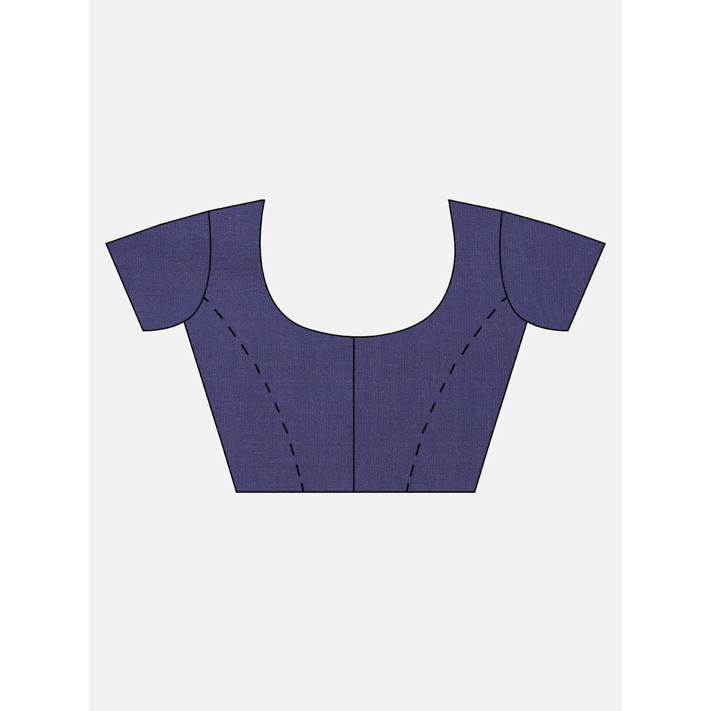 Blue Festive Wear Woven Kanjivaram Silk Saree - Peachmode