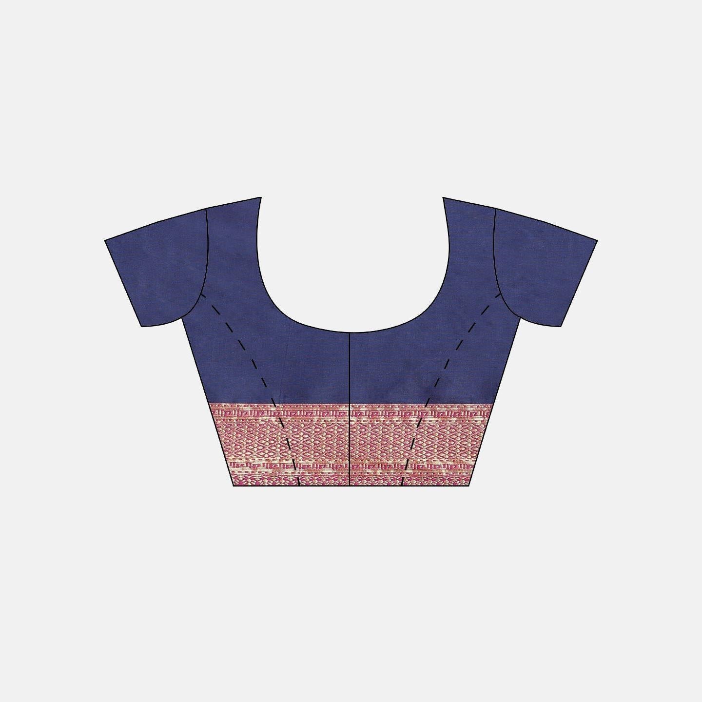 Blue Festive Wear Woven Kanjivaram Silk Saree - Peachmode