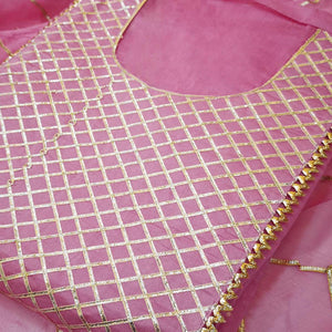 Breathtaking Light Pink Colored Partywear Embroidered Modal Dress Material - Peachmode