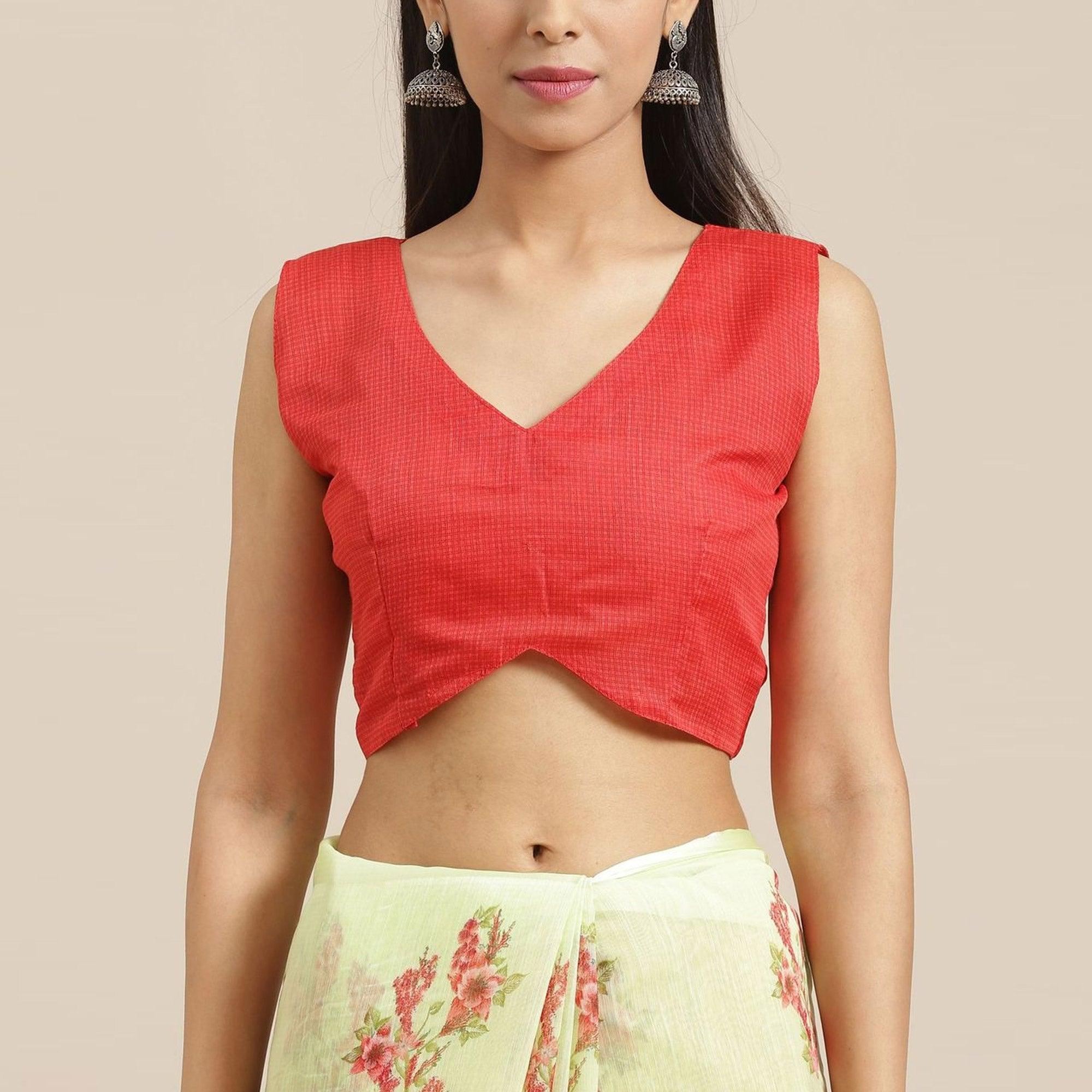 Delightful Light Green Colored Casual Wear Printed Cotton Blend Saree - Peachmode