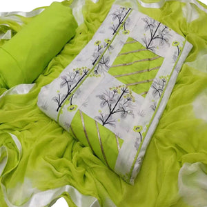 Exclusive Embroidered Cotton Dress Material - Pack of 2 - Peachmode