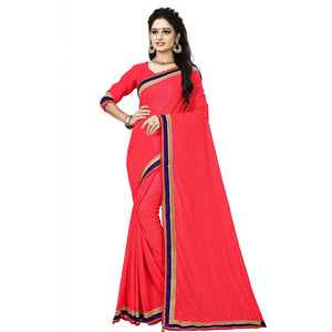 Exotic Pink Colored Party Wear Art Silk Saree - Peachmode