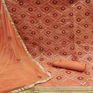 Fenta Embroidered Modal Dress Material - Peachmode