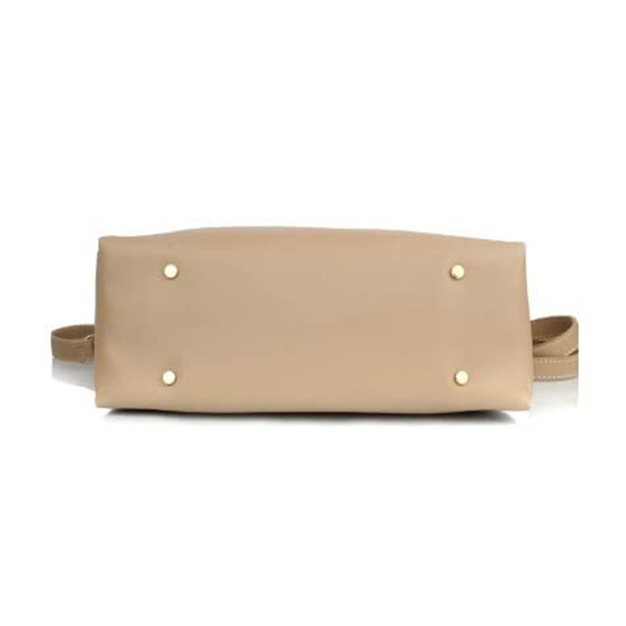 TMN - Women Cream Stylish Vegan Leather Tricote Bag
