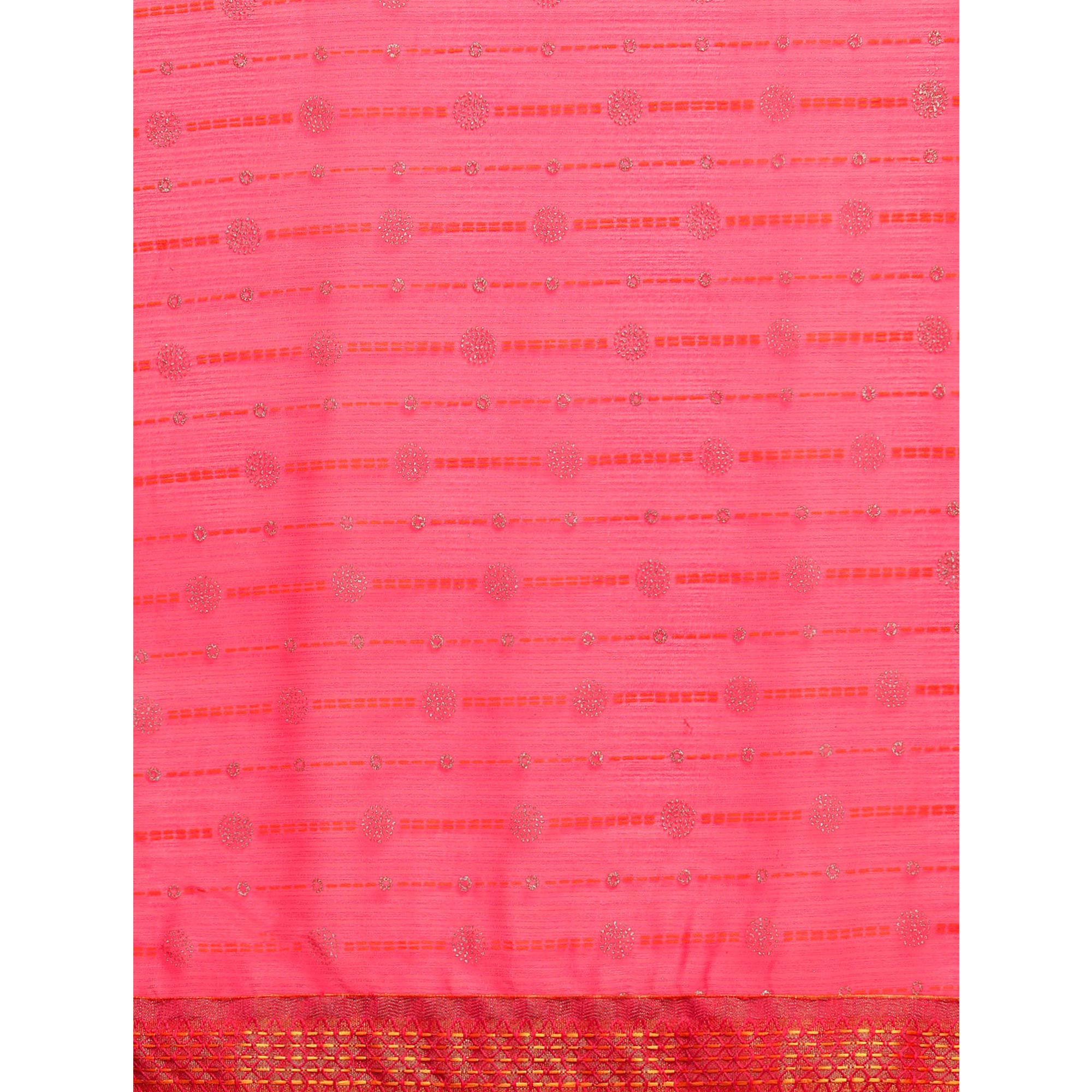 Pink Foil Printed Zomato Saree
