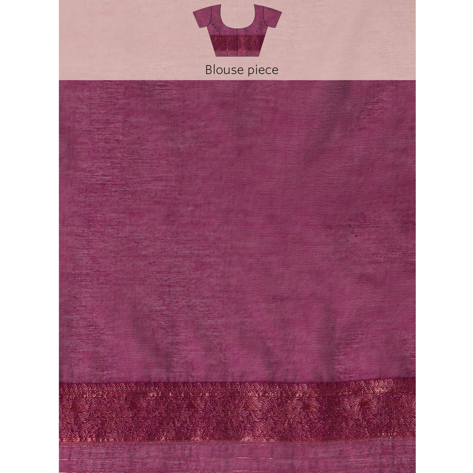 Wine Woven Organza Saree
