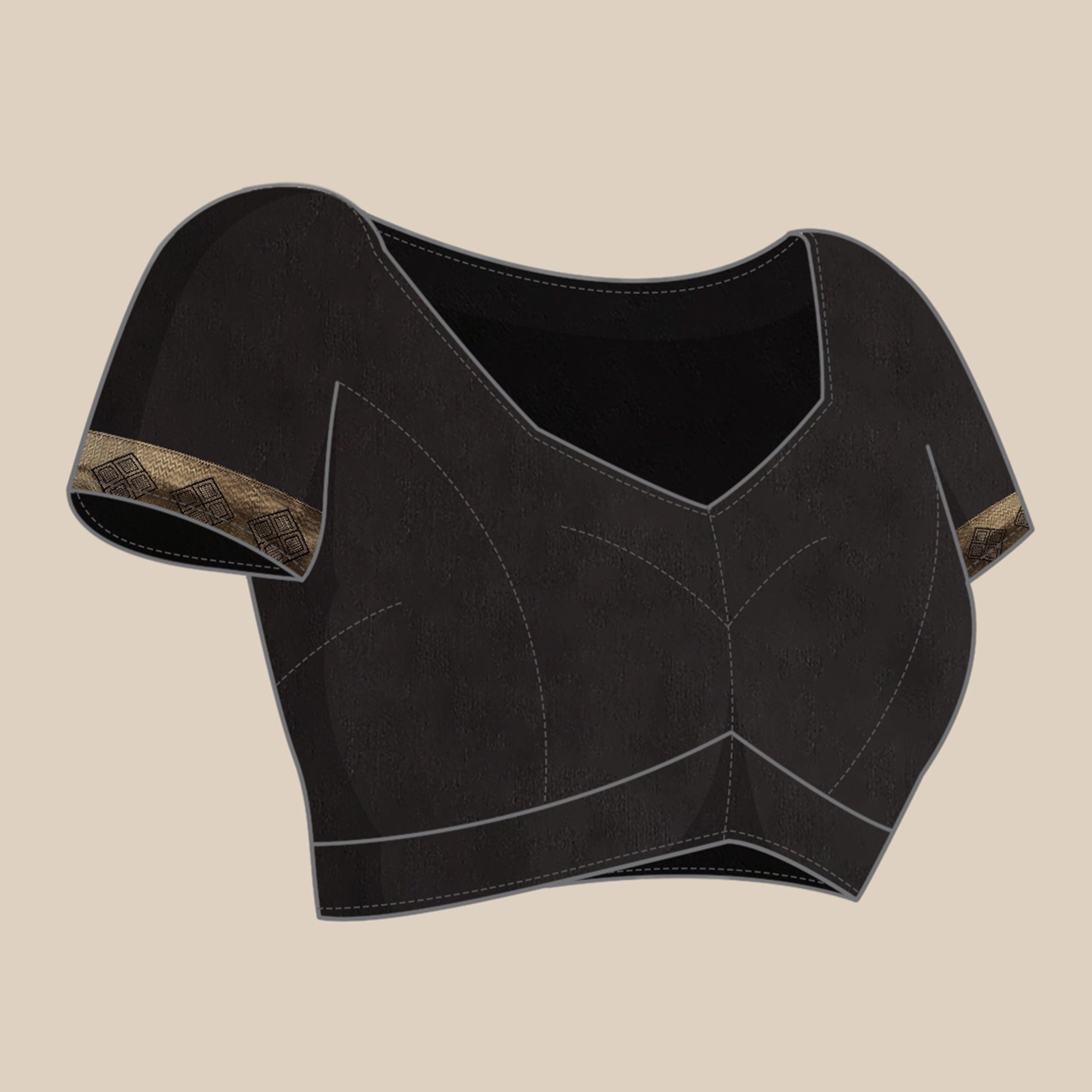 Black Woven Banarasi Silk Saree