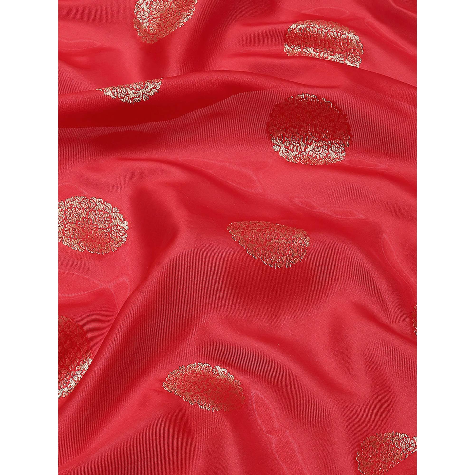 Red Woven Banarasi Silk Saree