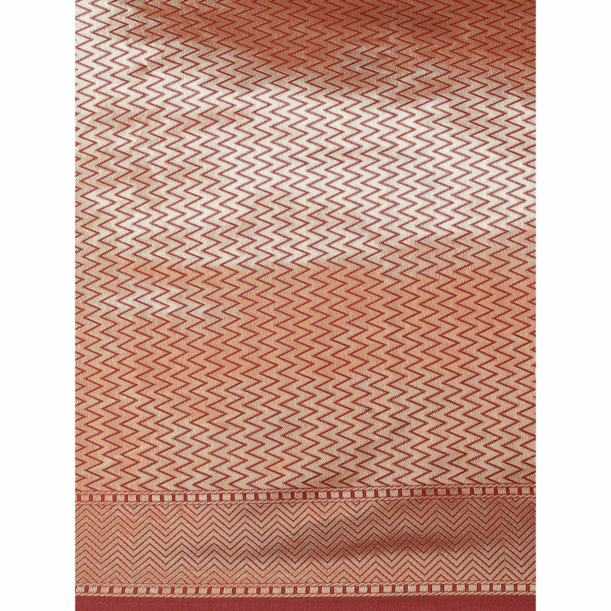 Gold Woven Banarasi Silk Saree