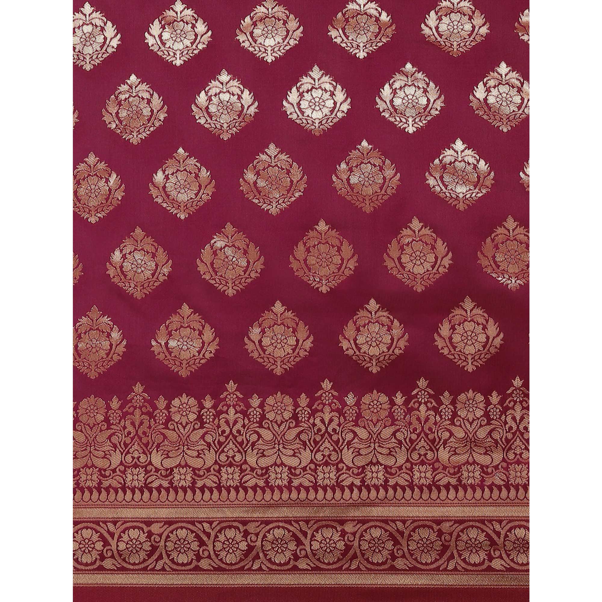 Purple Woven Banarasi Silk Saree