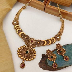 Gold Plated Alloy Necklace Set