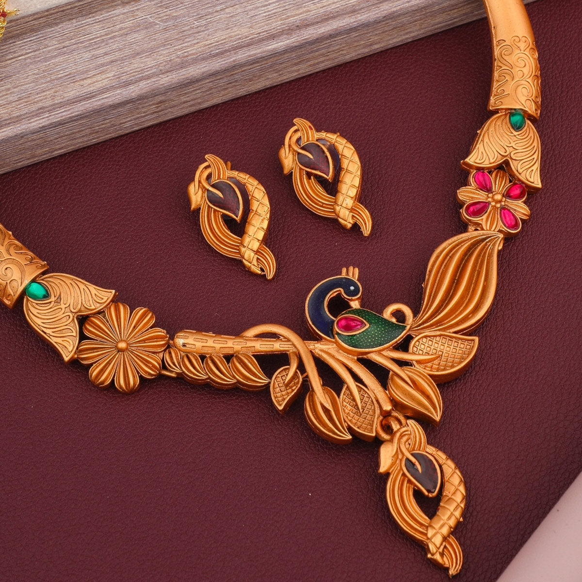 Gold Plated Alloy Necklace Set