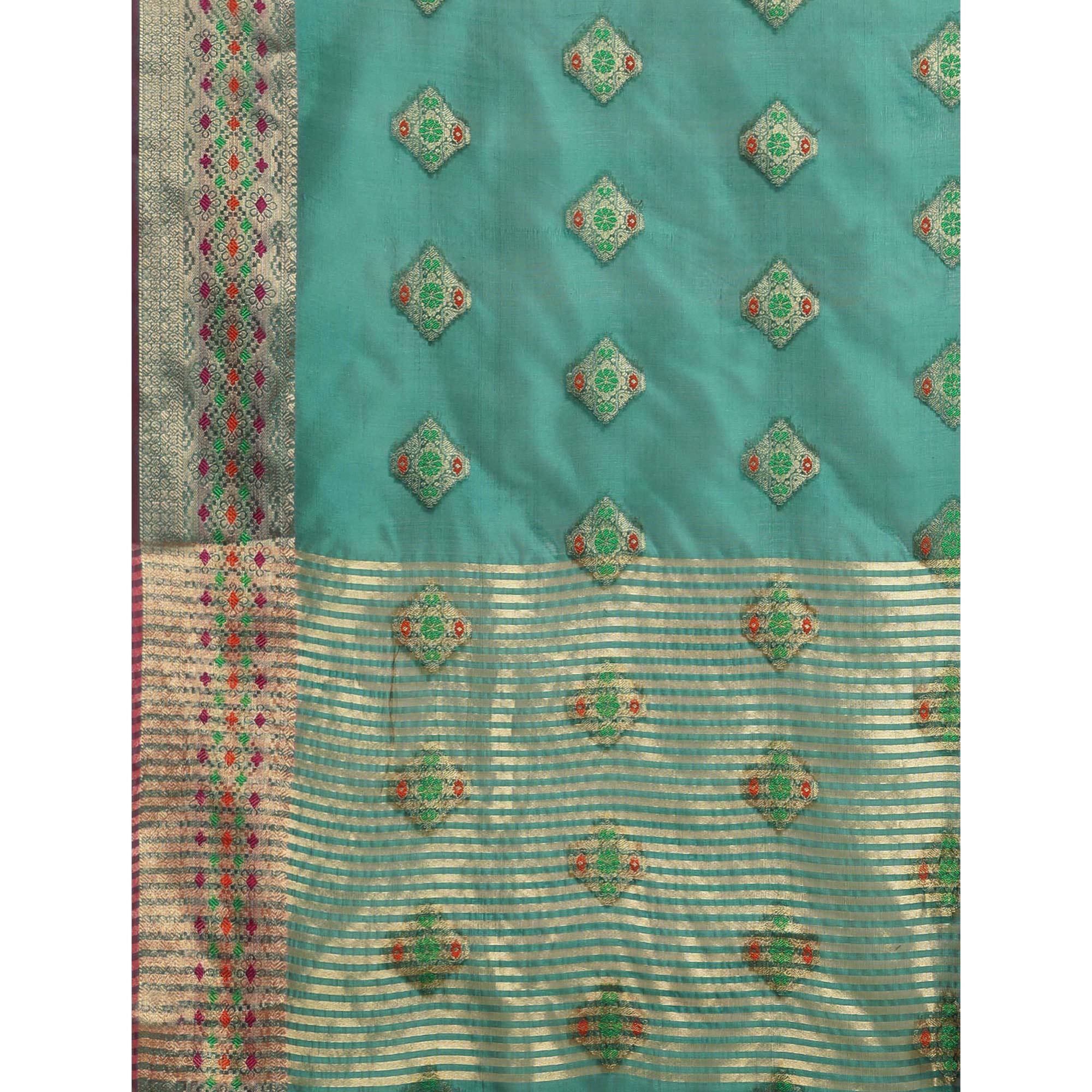 Morpich Woven Organza Saree
