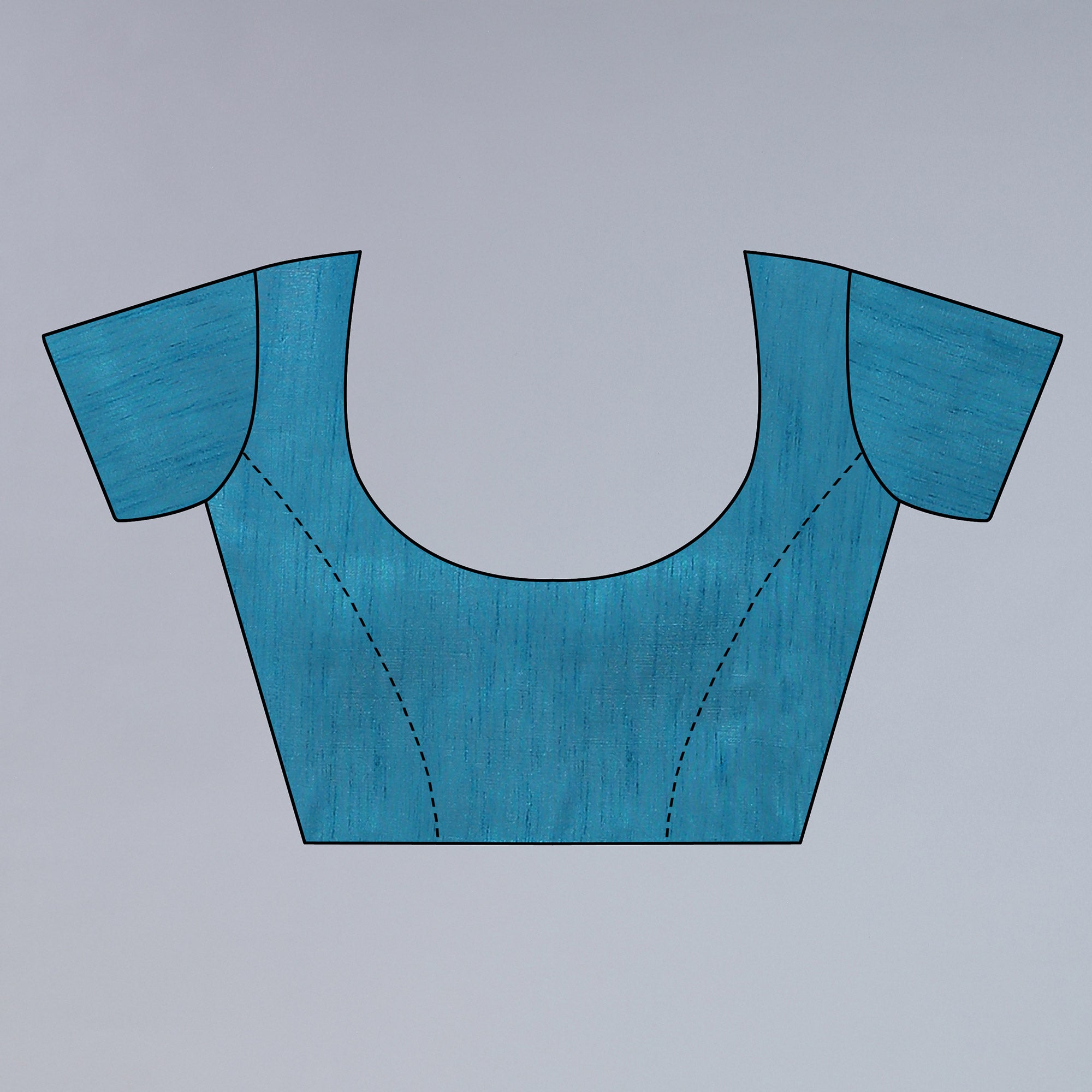 Sky Blue Floral Printed Georgette Saree