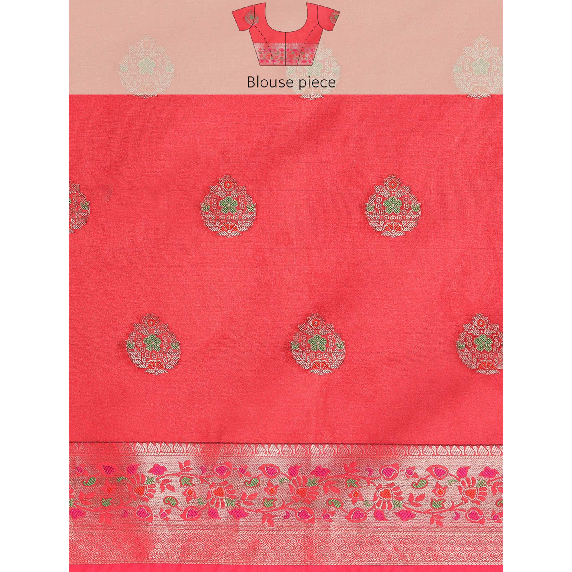 Rama Woven Organza Saree