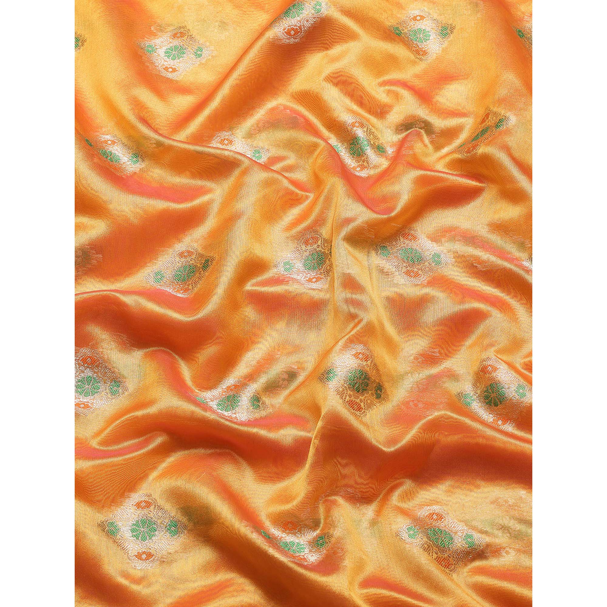 Golden Woven Organza Saree