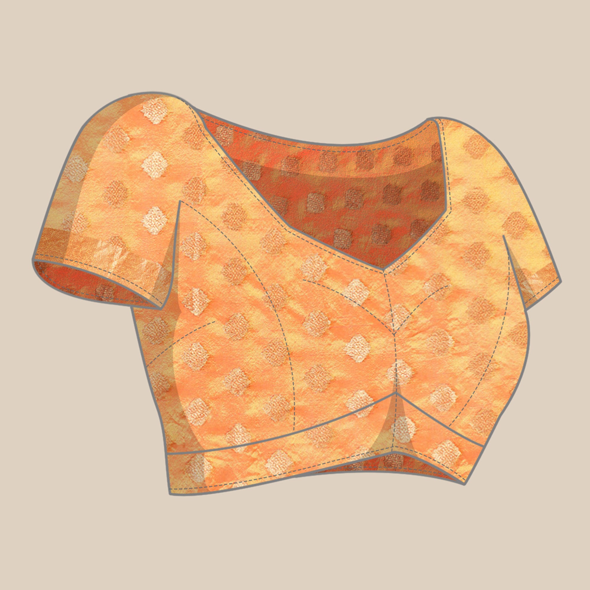 Mustard Woven Organza Silk Saree With Tassels