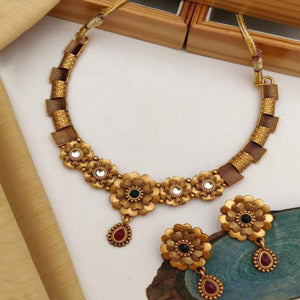 Gold Plated Alloy Necklace Set