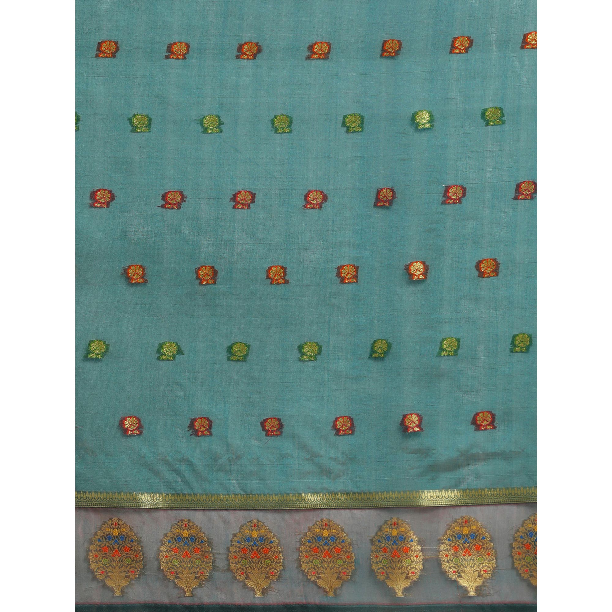 Rama Woven Organza Saree
