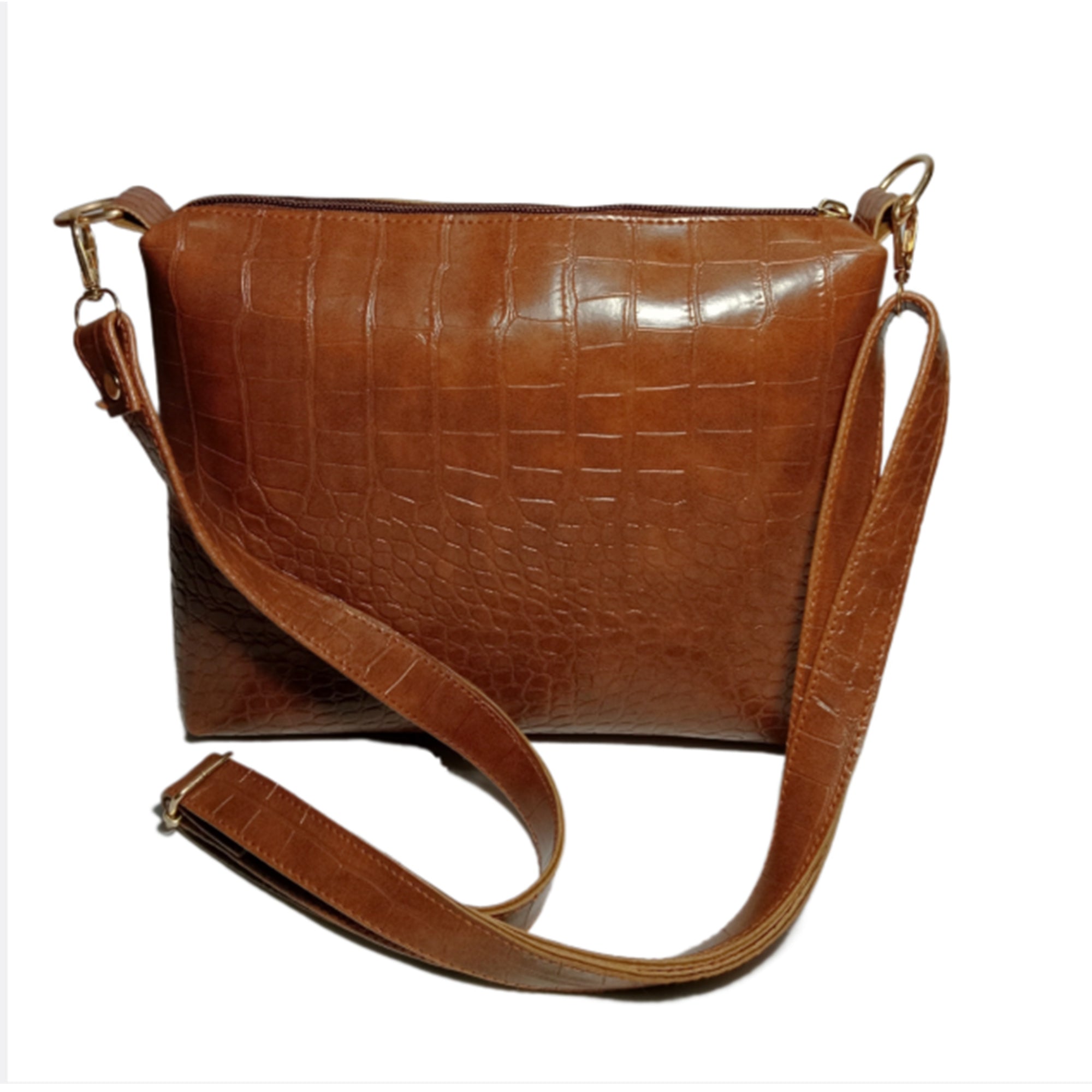 TMN - Women Brown Vegan Leather Sling Bag