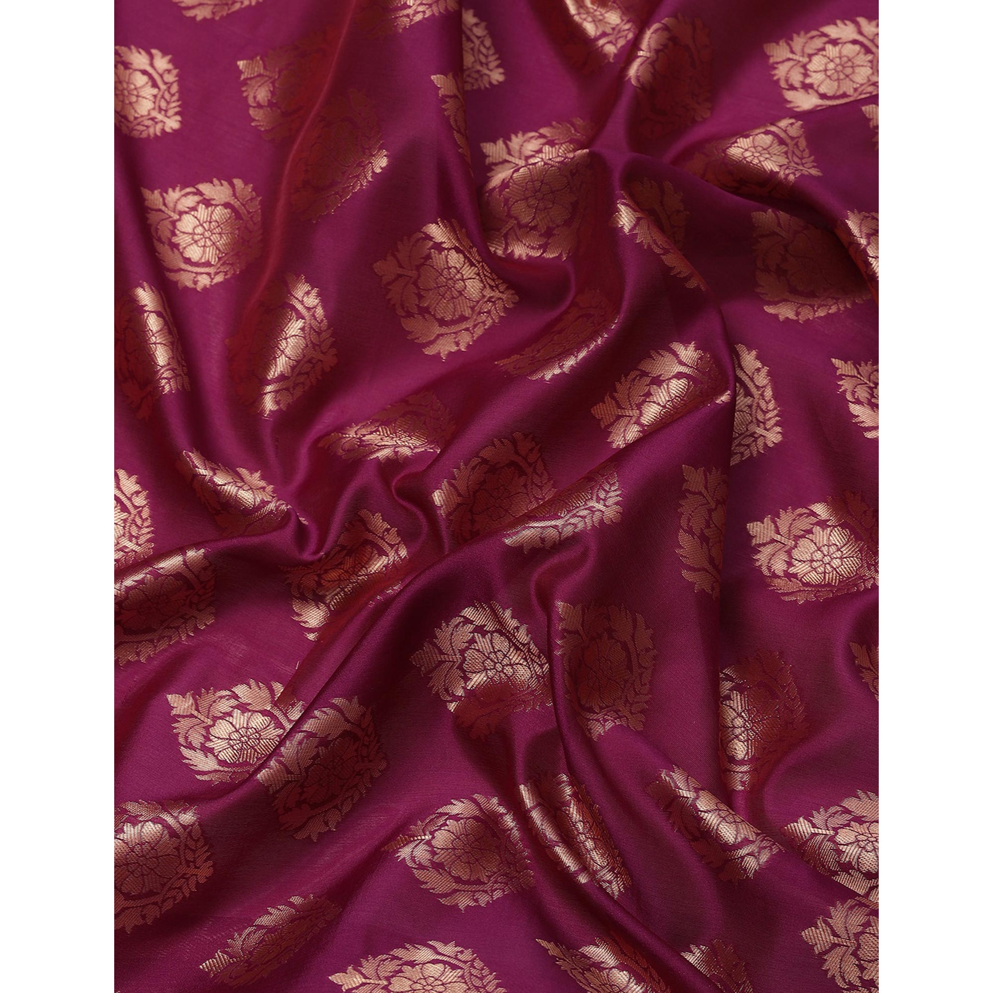 Purple Woven Banarasi Silk Saree