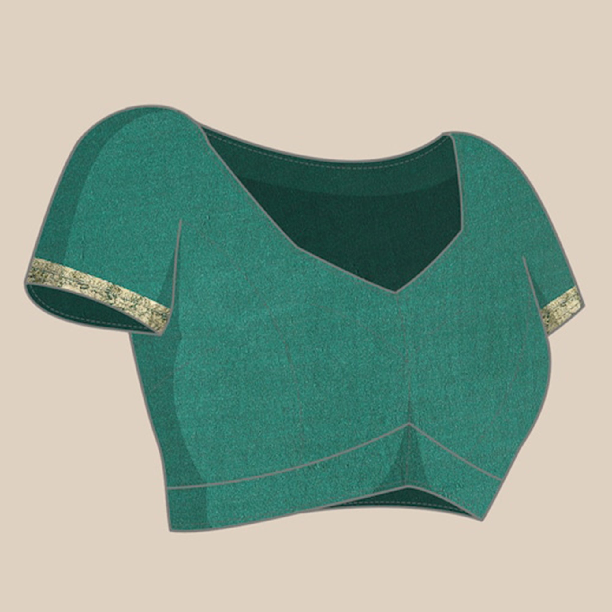Green Woven Kanjivaram Silk Saree WithTassels
