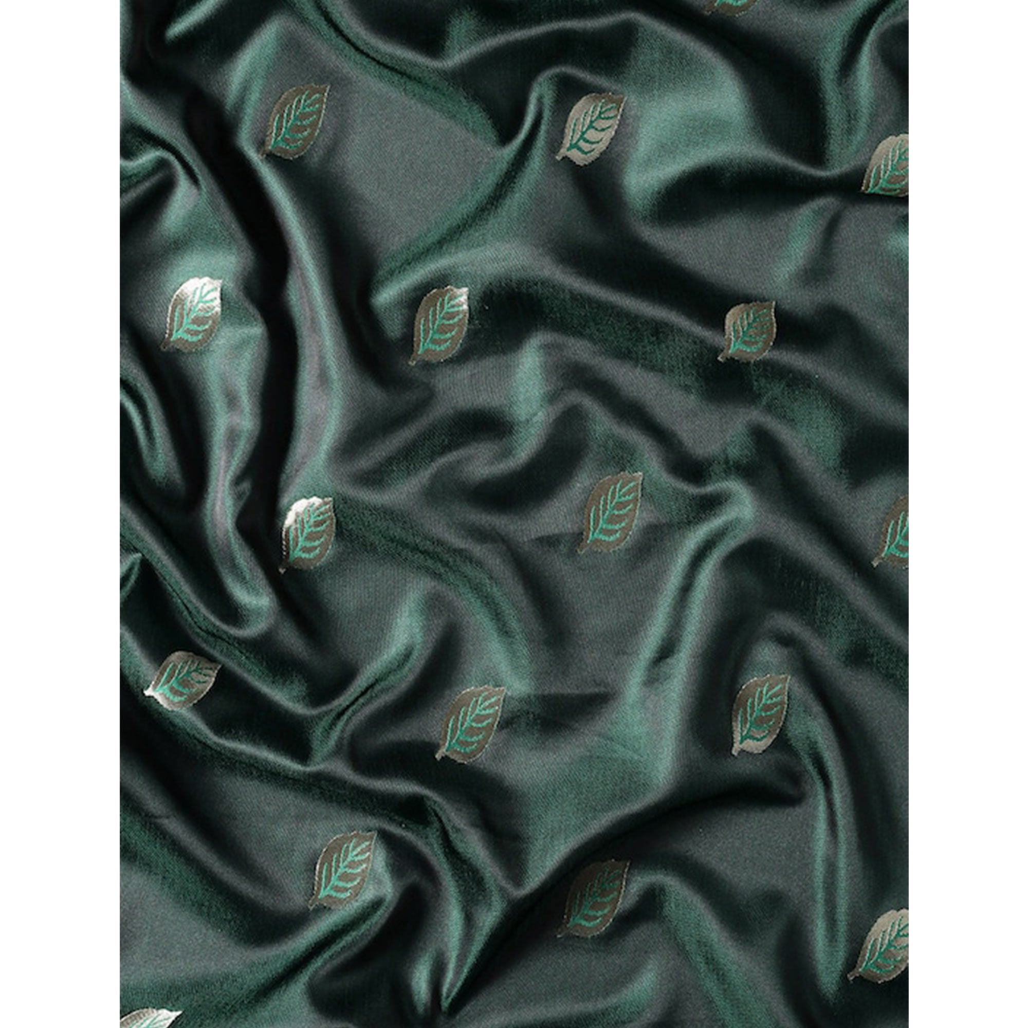 Green Woven Kanjivaram Silk Saree WithTassels