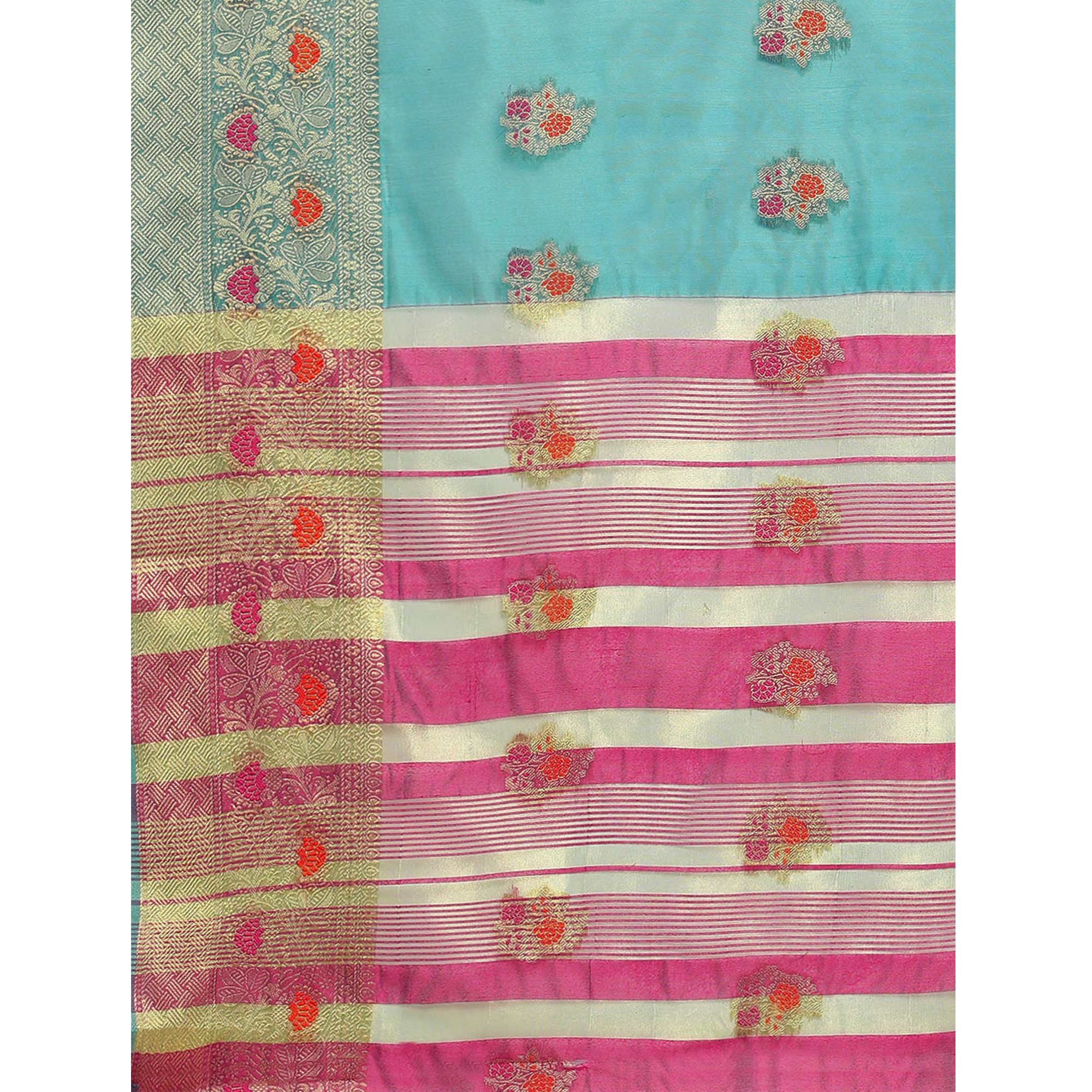 Rama Woven Organza Saree