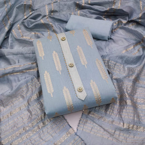 Grey Woven Modal Dress Material