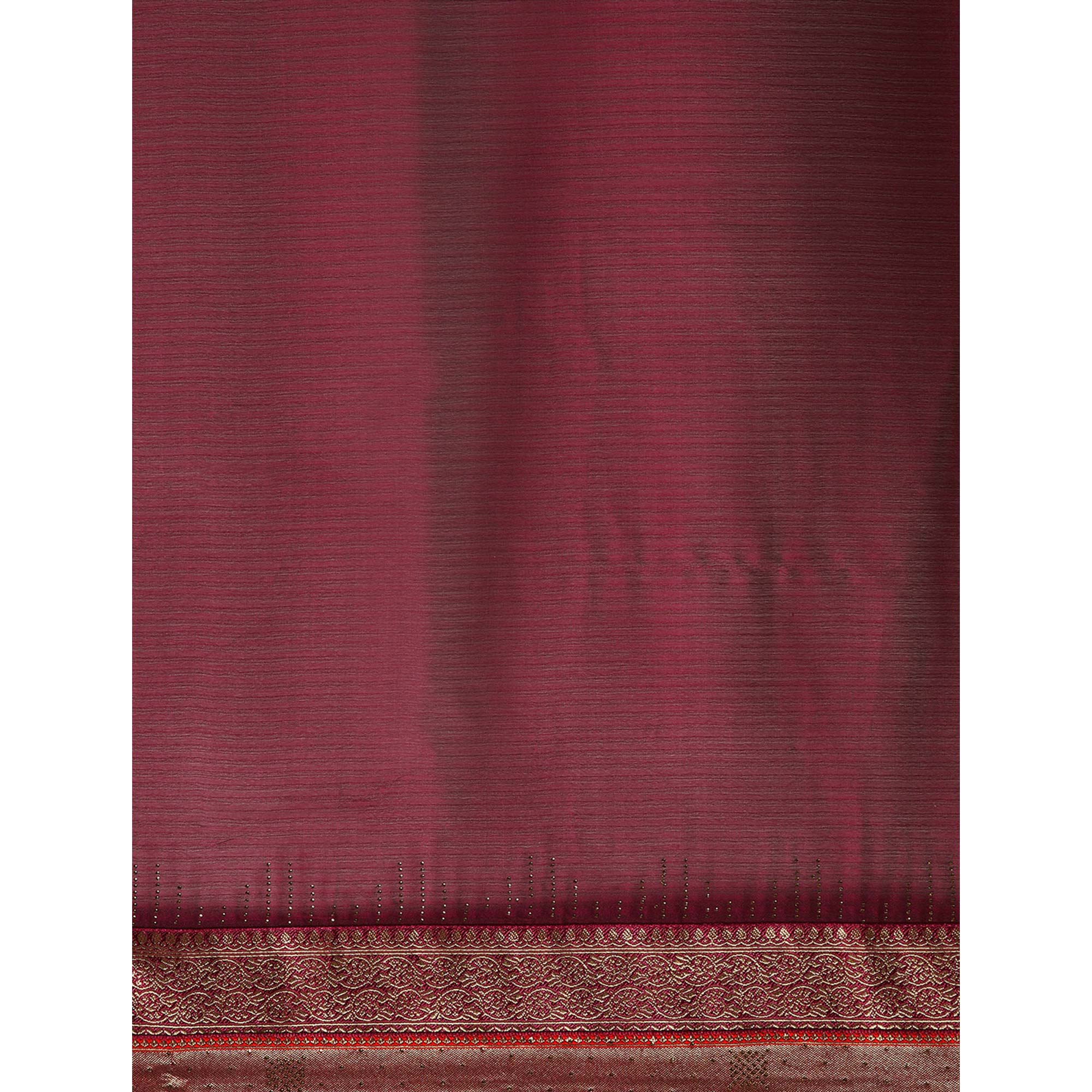 Purple Swarovski With Fancy Border Satin Silk Saree