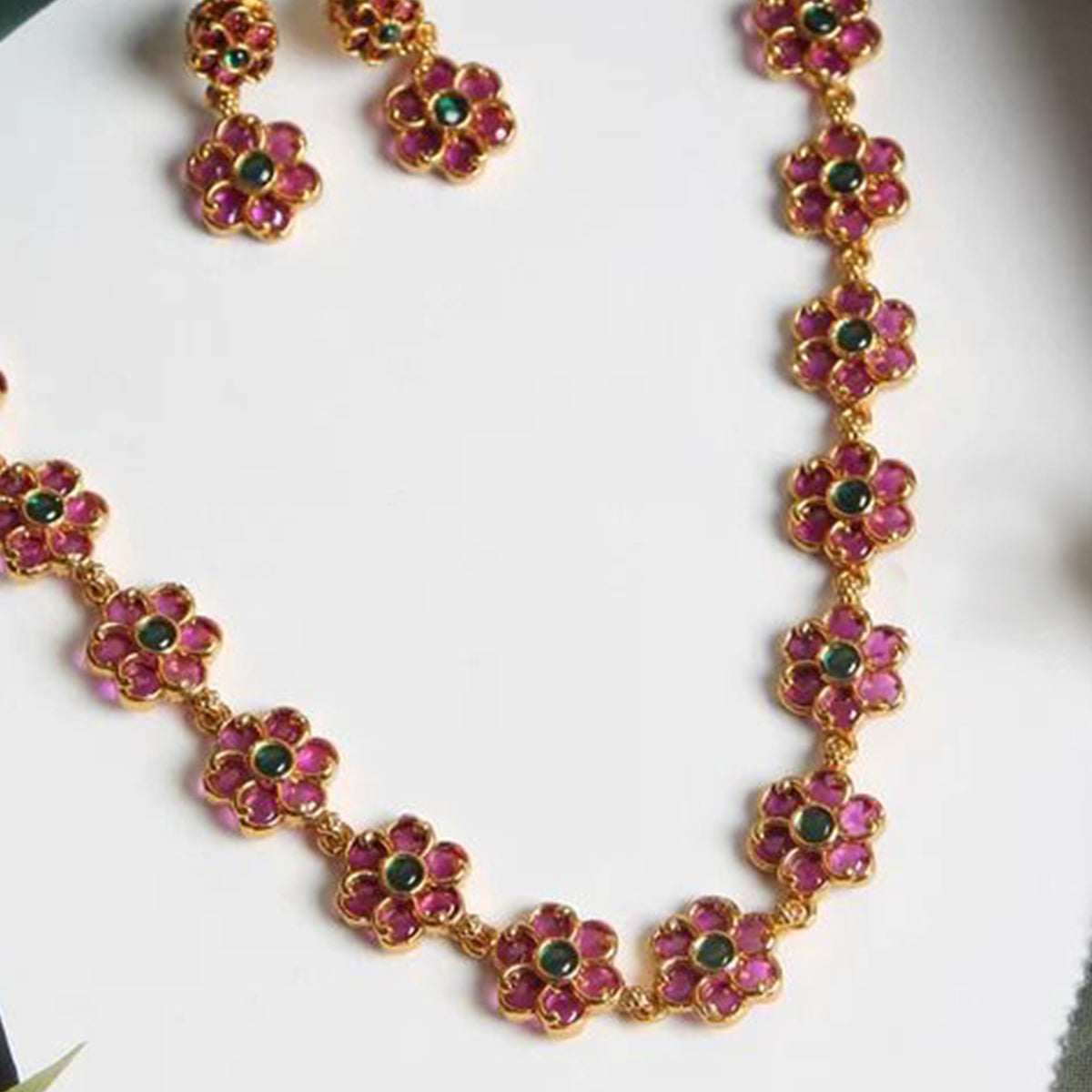 Gold Plated Alloy Necklace Set