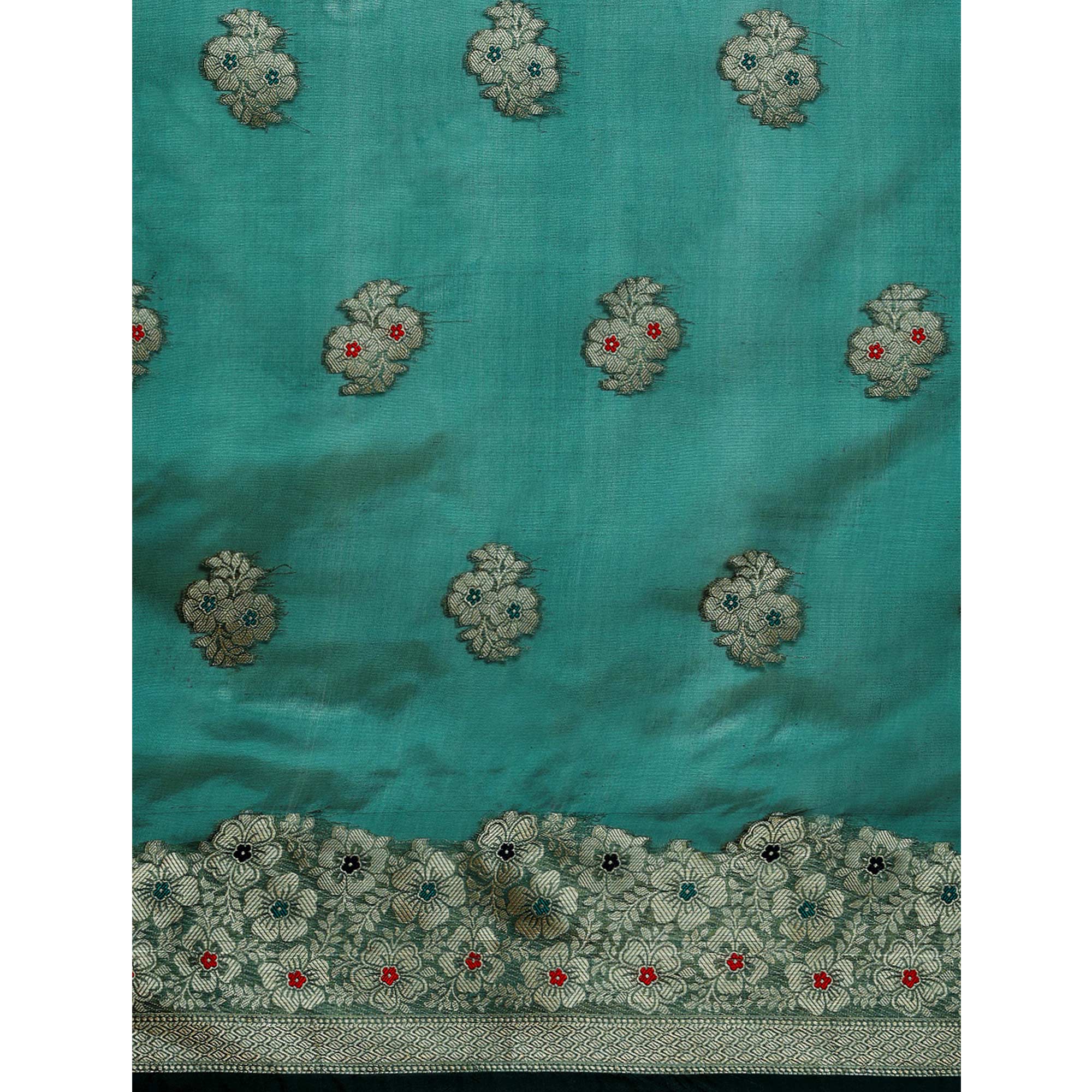 Rama Woven Organza Saree