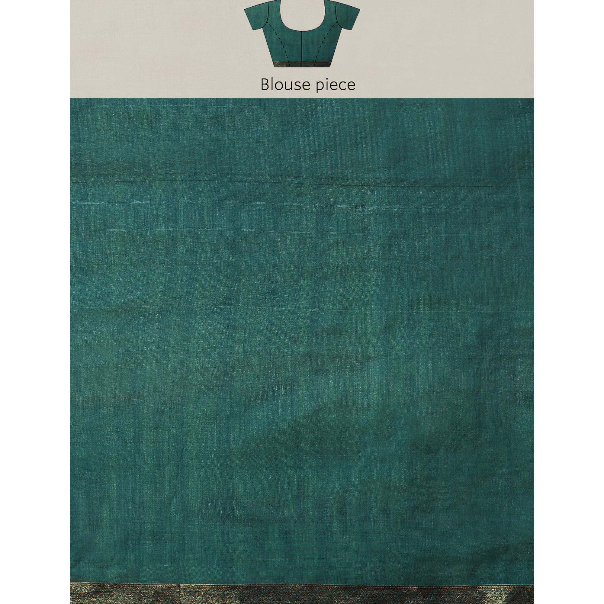 Petrol Blue Woven Organza Saree