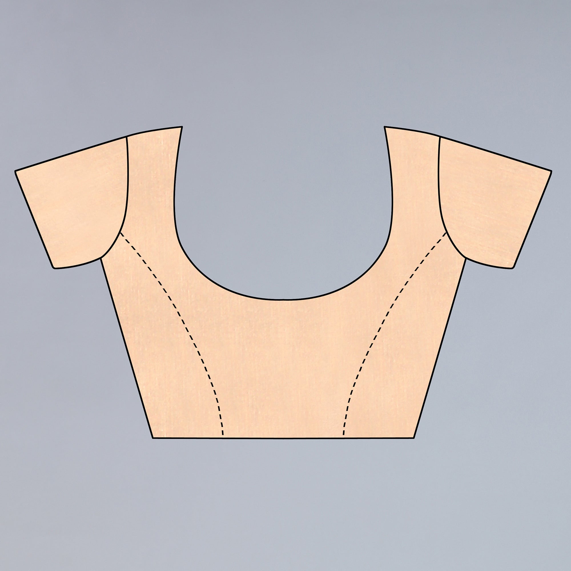 Beige Printed Georgette Saree With Crochet Border