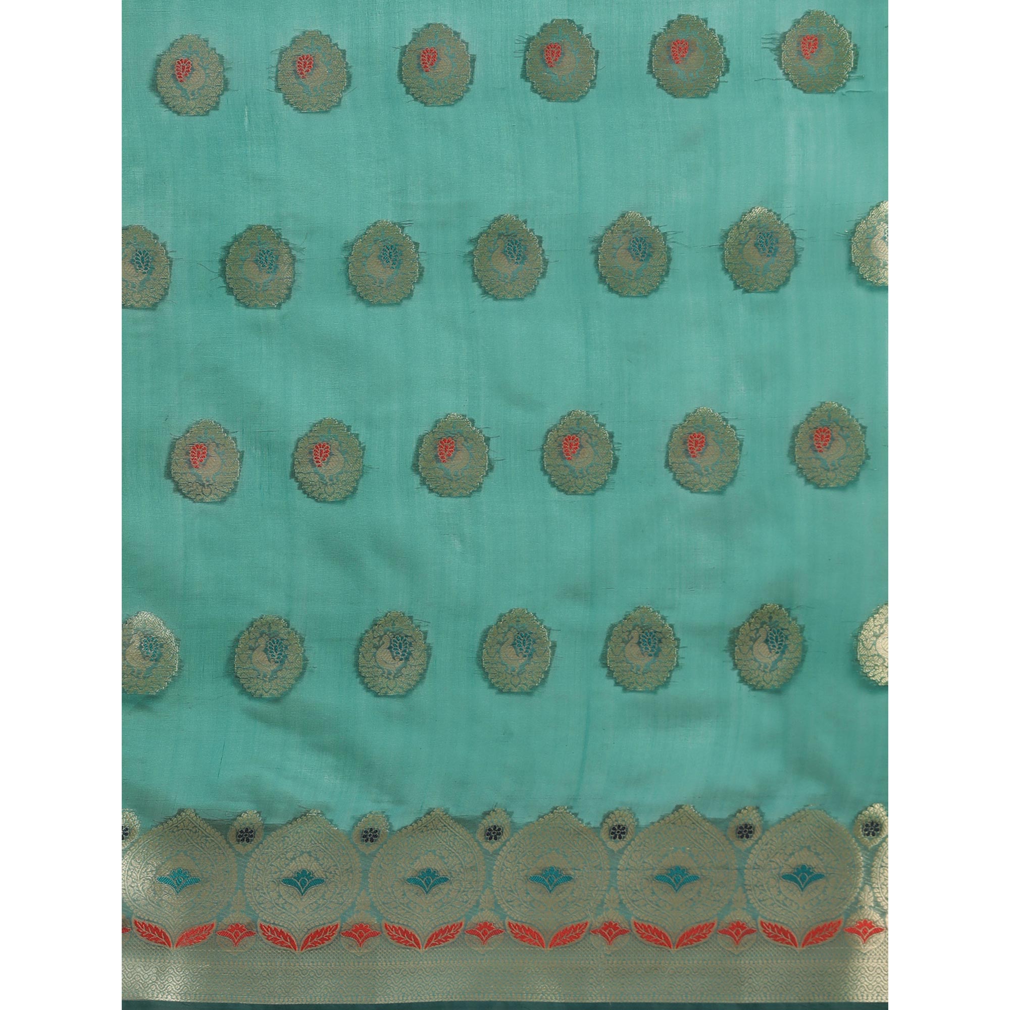 Rama Woven Organza Saree