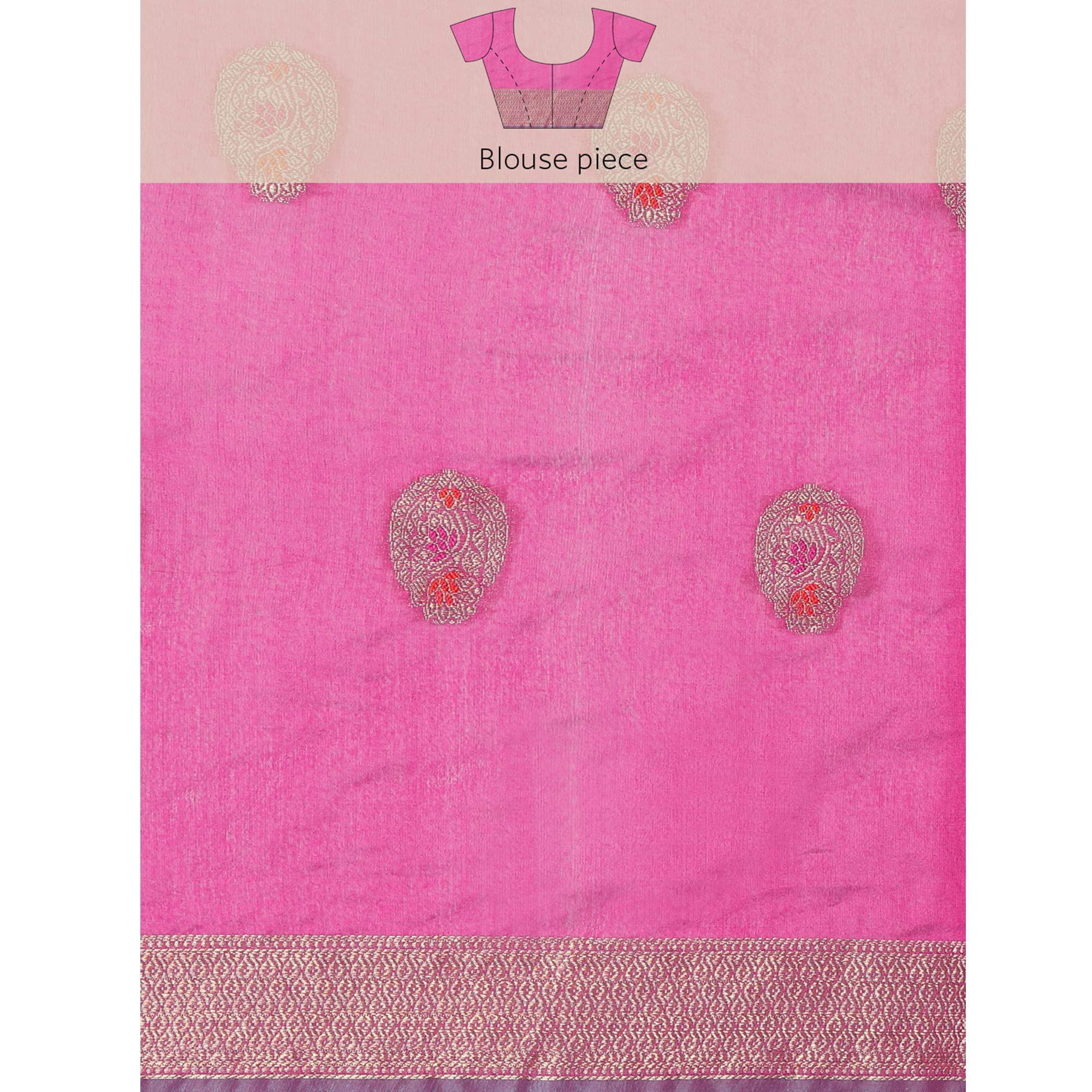 Rama Woven Organza Saree