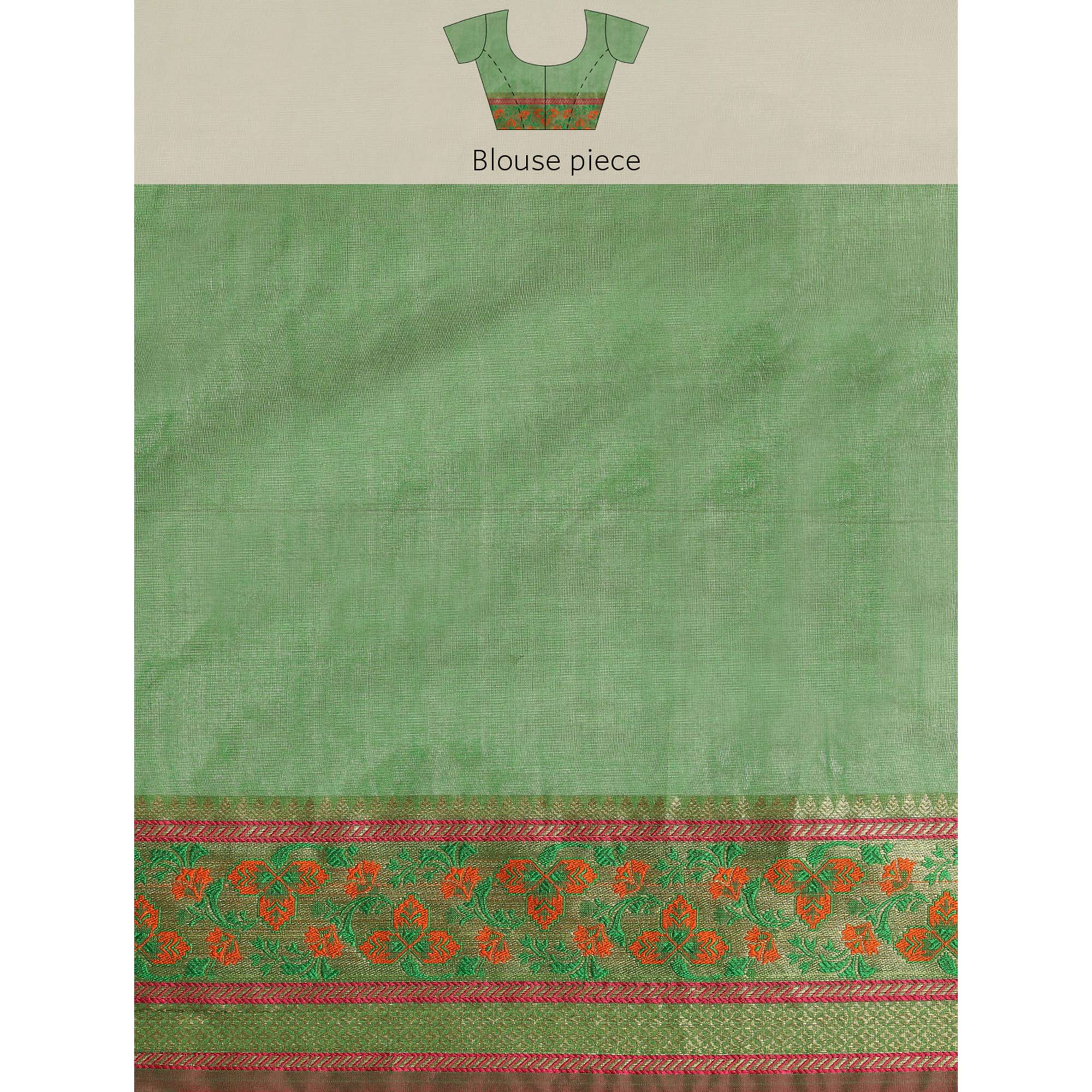 Yellow Woven Cotton Silk Saree
