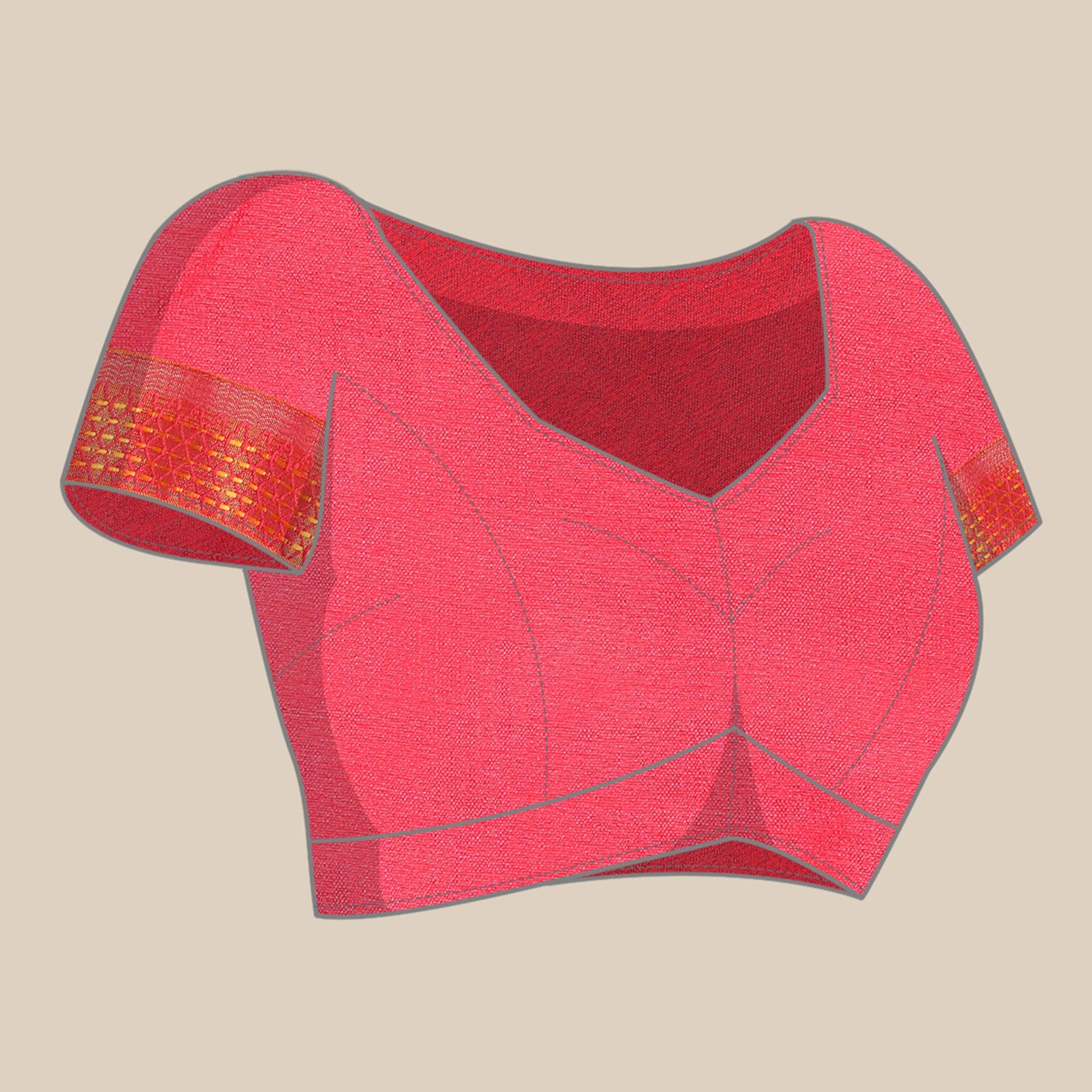 Pink Foil Printed Zomato Saree