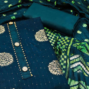 Morpich Woven With Sequins Work Modal Dress Material