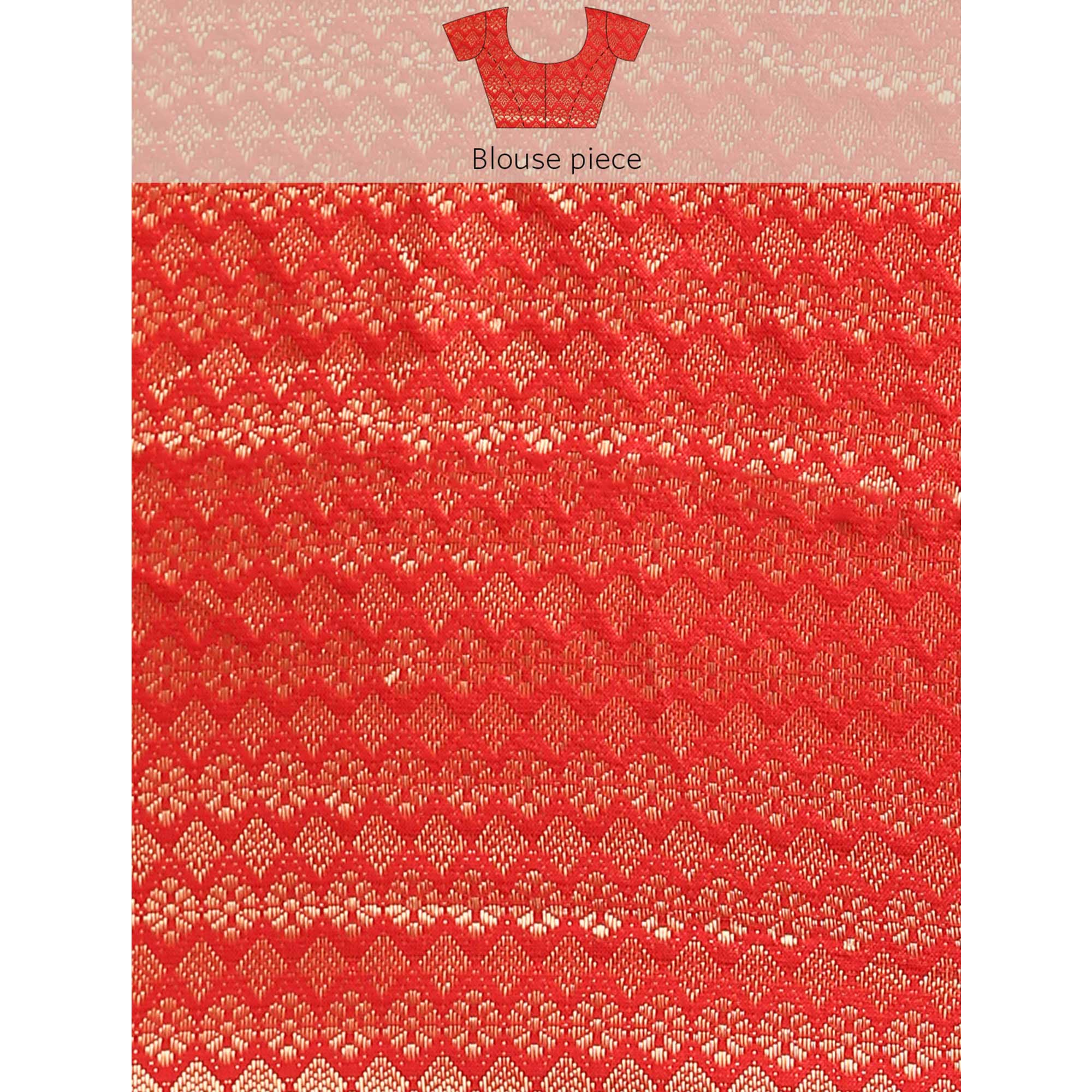 Beige Foil Printed With Swarovski Vichitra Silk Saree