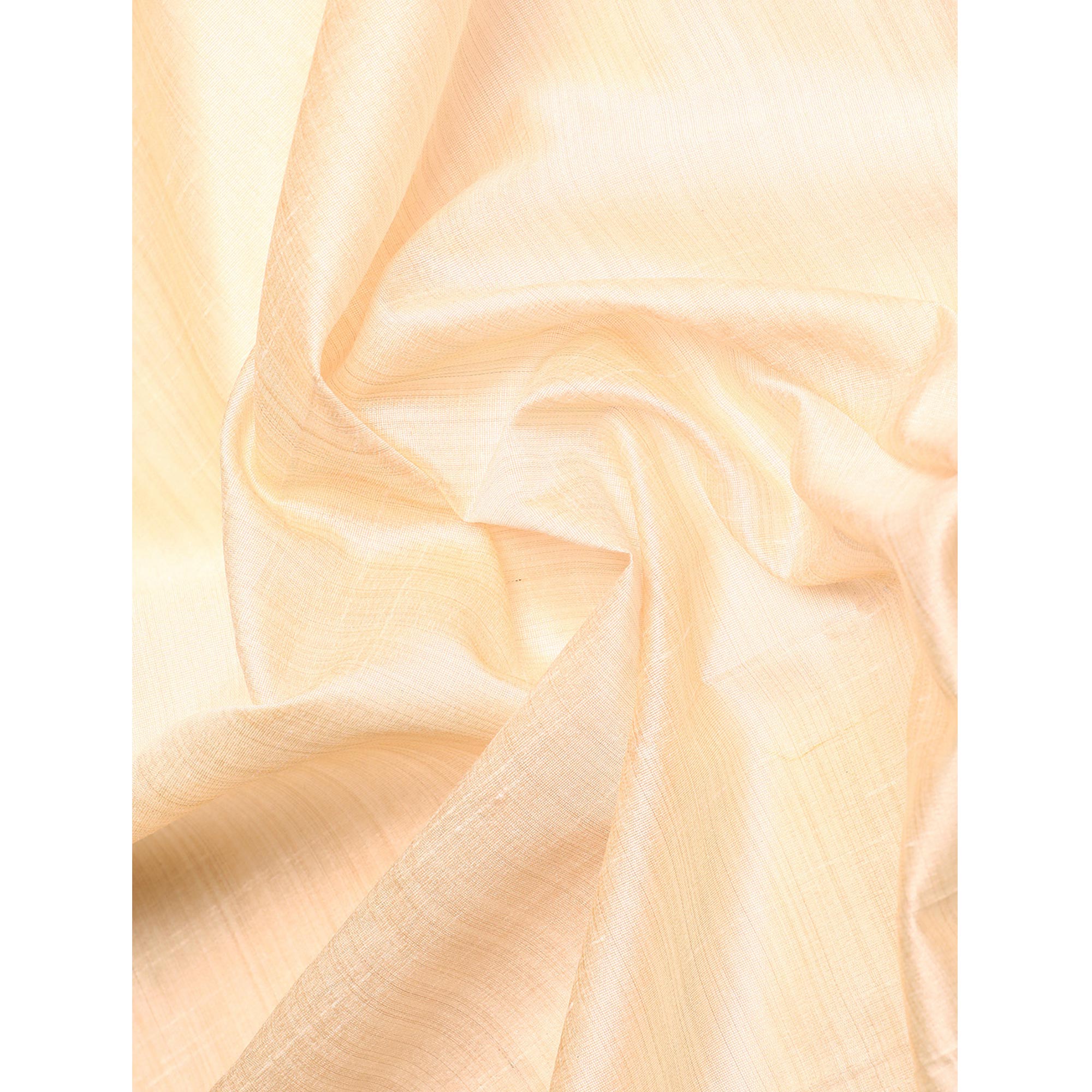 Beige Woven Zari Cotton Silk Saree