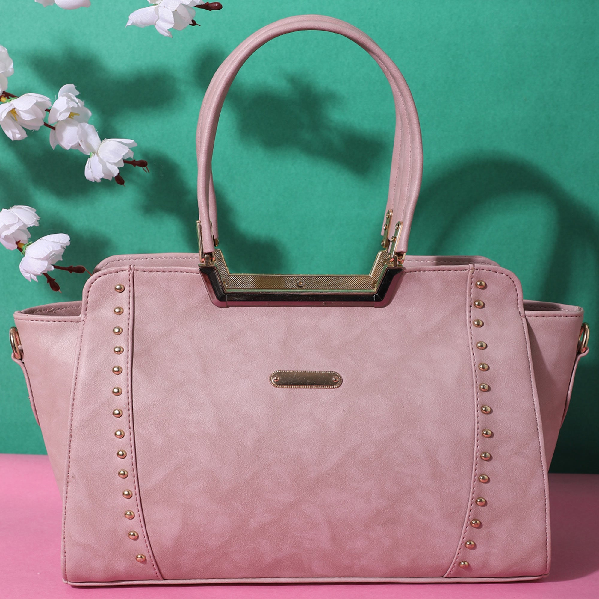 TMN - Women Pink Vegan Leather Handbag