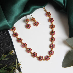 Gold Plated Alloy Necklace Set