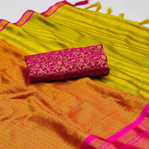 Gold Woven Cotton Silk Saree
